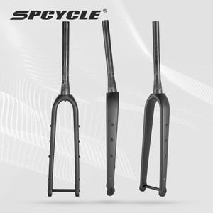 자전거 포크 프레임 기어 바퀴 사이클 MTB 경량 마운트 쇼바 Spcycle 풀 히든 케이블 탄소 자갈 포크 맥스