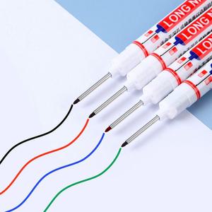 얇고긴펜촉 유성목공펜 방수마카펜 목재 나무마킹펜 20mm 4색상