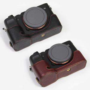 가죽 하프 보호대 케이스 그립 소니 알파 A7C 카메라용