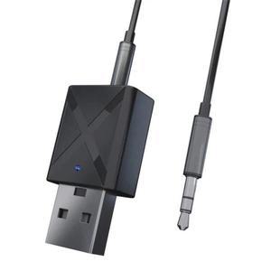 3.5mm AUX Transmitter Receiver USB Wireless Bluetooth-compatible 5.0 Stereo Adapter for TV PC MP3 Sp