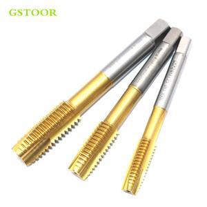 2PCS 나사 탭 M8 M10 피치 오른쪽 스트레이트 플루트 나선형 코발트 포함 드릴 기계