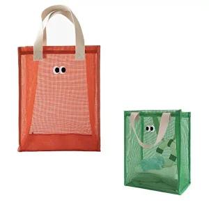 메쉬 비치백 그물 물놀이 330MM KIDS 비치백 여행가방-WD31561