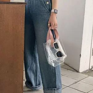 여성 PVC가방 수영장 해변 투명 물놀이 비치백 소-WDA6C07