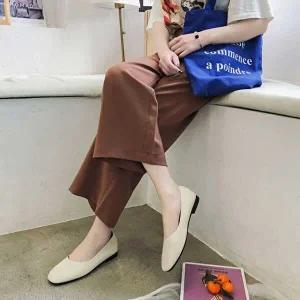 여자 플렛 데일리 단화 편한 예쁜 구두 캐주얼 슈즈-W89749A
