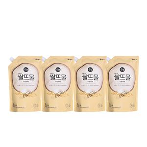뉴 순샘 쌀뜨물 주방세제 리필 1L x4개