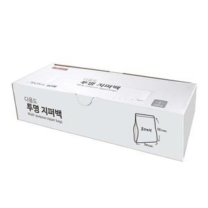 생활을그리다 다용도 투명 지퍼백 특대형 80개입