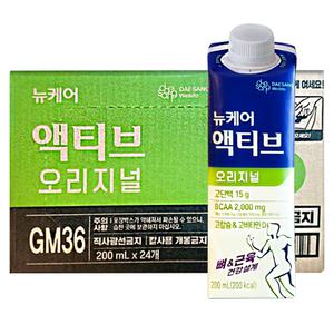 뉴케어 액티브 오리지널 200ml x 24개 아침 식사대용 단백질 드링크 V