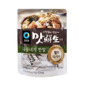 청정원 맛선생 멸치다시마 60g x 4봉(4gX60입) / 동전육수 코인육수 국물내기 한알