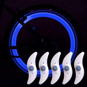 [JHO0PS88_53D1]자전거 휠라이트 (블루) LED 안전등 5p세트