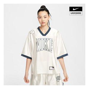 [나이키] 스포츠웨어 스트리트 여성 오버사이즈 반팔 그래픽 저지 HJ0281-133 333483