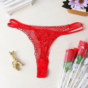 Jdt 한송이 장미 레이스 T팬티 여성 섹시 티팬티