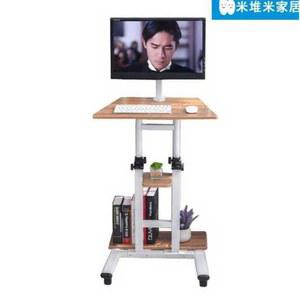 스탠딩데스크 노트북 보조 간이 소형 이동형 심플 높낮이조절 블랙 높이59 80 나무