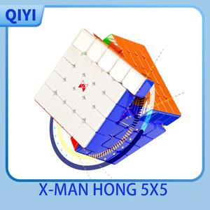 Qiyi XMD Hong 5x5 UV 자기 매직 스피드 큐브 스티커가없는 전문 Fidget 장난감 Cubo Magico 퍼즐