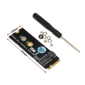 M.2 NGFF SATA-Bus KEY B SSD HDD 어댑터 라이저 20 + 6핀 컨버터 카드 (레노버 호환 씽크패드 X1 카본 지