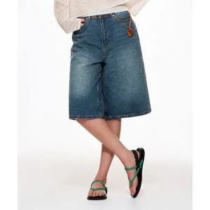 스파오 SPAO 여성 데님 버뮤다 쇼츠_SPTNF37G02 SPTNF37G02 729751