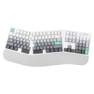지클릭커 OFFICEPRO EK600 무선 블루투스 기계식 네온 화이트 (무소음 보글보글 37G)