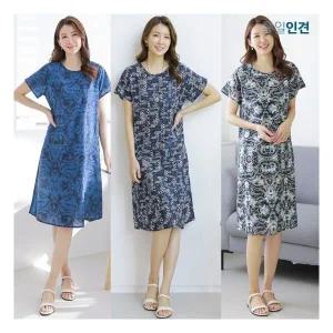 [우일인견] 여름 쿨링 인견 데일리 반팔 원피스 빅사이즈779839