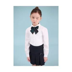 빈폴 키즈 BEANPOLE KIDS Essential 여아 옥스포드 셔츠  리본타이 세트 화이트 BI5164GE11 737626