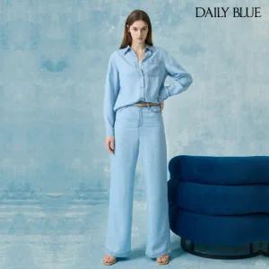 (1+1)데일리블루 텐셀 틴트 와이드 데님 팬츠 2종