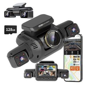 360 뷰 5채널 대시캠 앞뒤, AI 드라이버 모니터 시스템 DMS, 4K 차량용 대시 카메라, 내장 GPS WiFi 기능, 128G 카드 탑재 대시캠, 24시간 연중무휴 주차 모니터 모드, V8 울트라 5CH