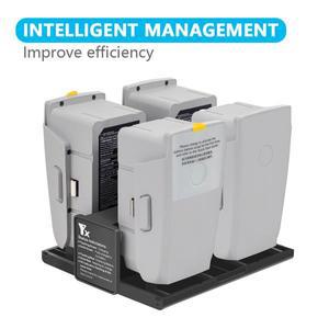 Mavic Air 2 용 4 In1 휴대용 DJI 변환기 배터리 충전 허브 스마트 자리 LED 스크린