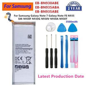 EB-BN930ABE 3500mAh 배터리 삼성 갤럭시 노트 7 FE N935 + 도구 키트 신제품