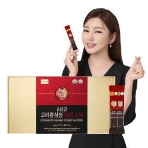 [정원삼] 6년근 고려홍삼정 365스틱 50일분 1박스 / 홍삼스틱 / 명절선물 / 쇼핑백