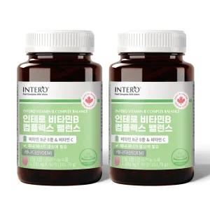 [인테로] 비타민B 컴플렉스 활성비타민 고함량 수용성 2개입 총6개월분