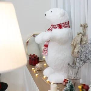 크리스마스 북극곰 인형 대형 장식 부드러운 30x70cm 소품 용품 데코 이벤트