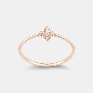 갤러리아 [메트로시티 주얼리] 코르테 14K 로즈 링 A223DR3073R4A