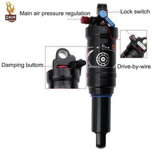 DNM AO-38RC 산악 자전거 에어 리어 쇼크  MTB 다운힐 와이어  잠금 장치 포함 수동 제어  165mm