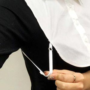 코튼 페이크셔츠 목카라 화이트 클래식