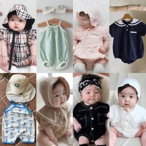 [쁘띠드엔] 예쁜 여름신상 아기옷 신생아옷 바디슈트 우주복 백일 3개월 6개월 유아옷