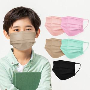 국내생산 3중 일회용 컬러마스크 MB필터 소형 어린이용 50매 /모든원자재 국산