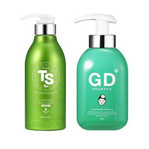 [TS트릴리온]프리미엄 TS 샴푸 500g+TS 지디샴푸(청소년 샴푸)400ml