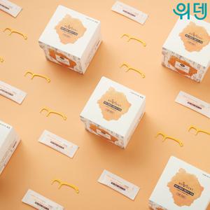 위덴 제로웨이스트 일회용 사탕수수 어린이 치실 120P_개별포장