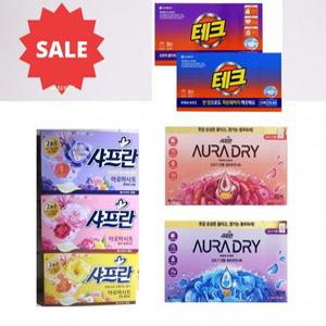 국산 테크 시트 한장 뽑아쓰는 세탁세제 (모음전) 기업 가정 단체용 간편한 빨래