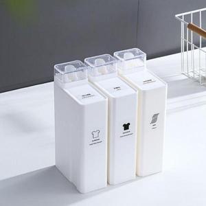 [제이큐]사각 세탁세제 소분용기 리필용기 세제통 1000ML