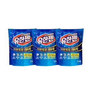 유한락스 산소계표백제 유한젠 분말형 리필 3kg x3개