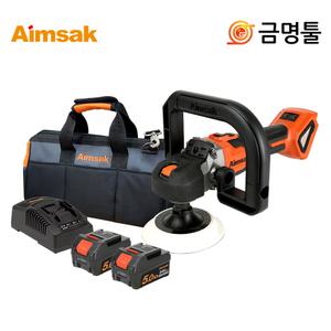 아임삭 BL22SP805 충전폴리셔 24V 5.0AH 125mm 8단 속도조절 무선 광택기