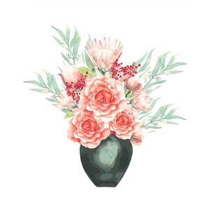 [RG5O15Q7]DIY 그리기 페인팅 워터아트 월계화 베이스