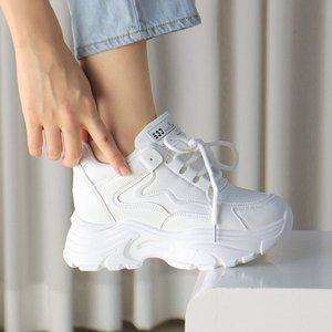 [바닐라슈] 케리즌 베이직 통굽 키높이 스니커즈(8cm)
