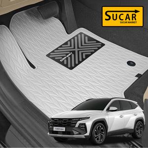 더뉴 투싼 NX4 페이스리프트 슈카마켓 리노 가죽 바닥 카매트 커버 발판 자동차 승용 SUV 차량용품 NA