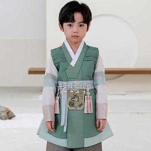 [보리보리/하랑한복]25년 설 신상 하랑한복 청솔랑+복주머니 유아 아동 남아 한복