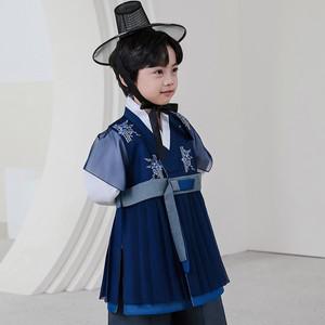 [보리보리/하랑한복]25년 설 신상 하랑한복 청풍랑+복주머니 유아 아동 남아 한복