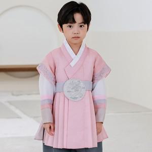 [보리보리/하랑한복]25년 설 신상 하랑한복 리온랑+복주머니 유아 아동 남아 한복