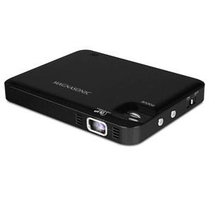 마그네소닉 LED 포켓 피코 비디오 프로젝터, HDMI, 충전식 배터리, 내장 스피커, DLP, 영화, 프레젠테이션, 스마트폰, 태블릿, 노트북 스트리밍용 60인치 고해상도 디스플레이(PP60)