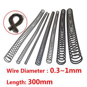 스프링 6mm 압축 1mm 길이 직경 로터 초장 강철 300mm 압력 리턴 와이어
