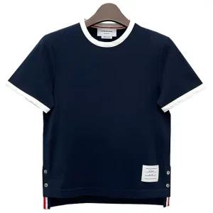 25SS RWB 스트라이프 로고 패치 링거 반팔티 (FJS075A 00042 415) [당일]