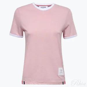 톰브라운 사이드 RWB 트리밍 링거 져지 반팔티 FJS133A J0043 680